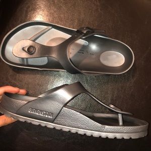 Birkenstock Shoes - Charcoal Silver Birkenstock’s Birkenstock Shoes - Charcoal Silver Birkenstock’s